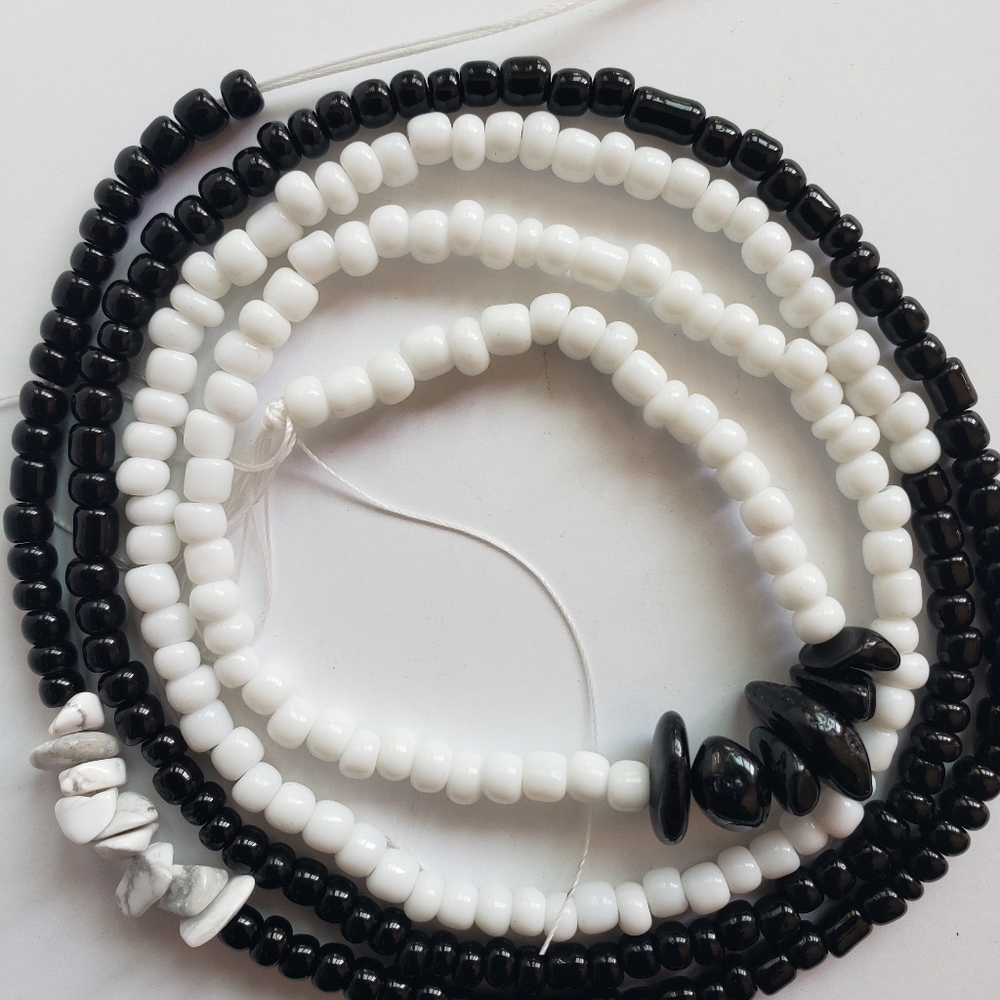 Yin Yang Balance Waist Beads Chunky XS - 3X Necklace Bracelet
